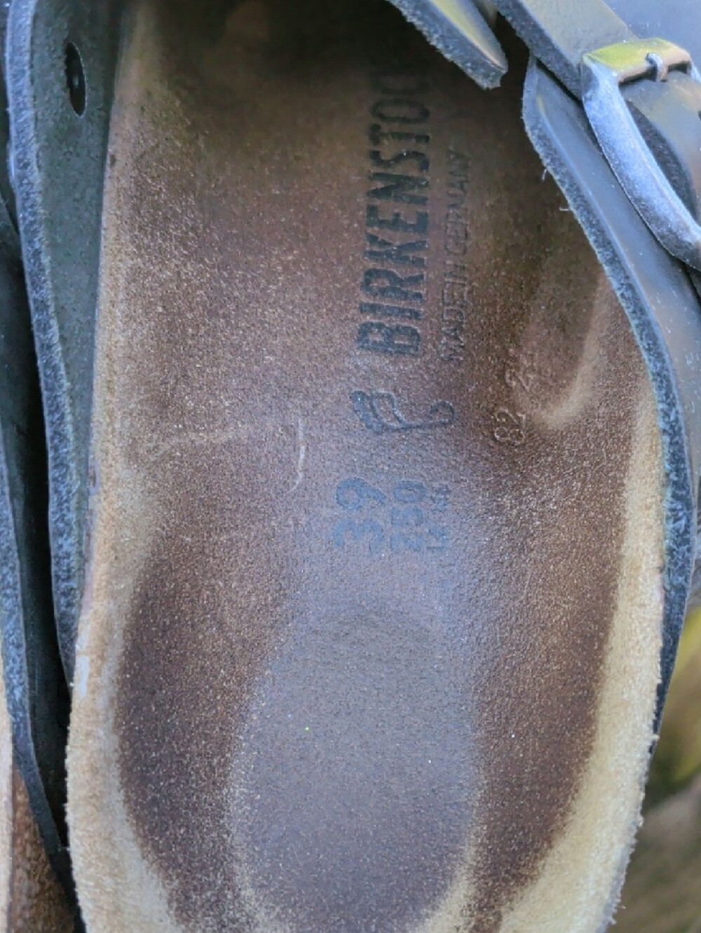 Birkenstock Black Leather Buckled Clog - Picture 4 of 10